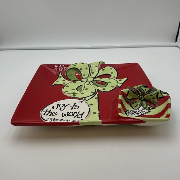 Large Chip and Dip Platter by Burton & Burton “Joy to the World “ 2010 - Picture 11 of 16